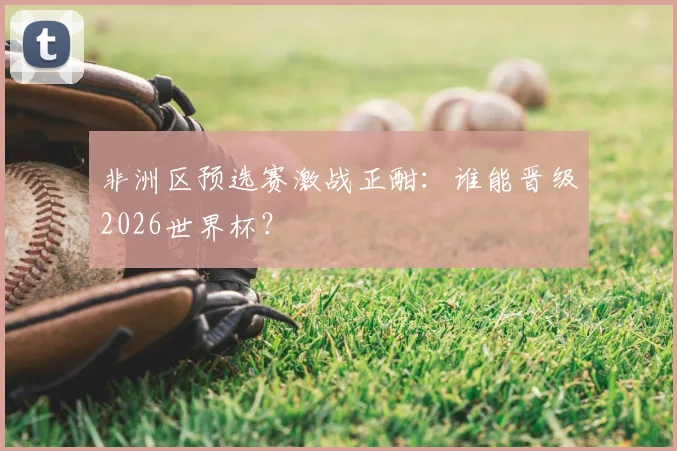 非洲区预选赛激战正酣:谁能晋级2026世界杯?